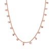 Falling For You Necklace - Toffee Rose