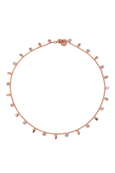 Falling For You Necklace - Toffee Rose