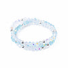 Be With Me Bracelet - Liquid Metallic Pearl White Mixed Blues