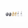 Triple Vibe Earring Set - Gold Gunmetal Pearl White