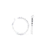 Gemma Earrings - Liquid Metallic Pearl White
