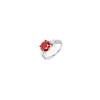 July Ring - Silver Strawberry