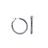 Gemma Earrings - Gunmetal