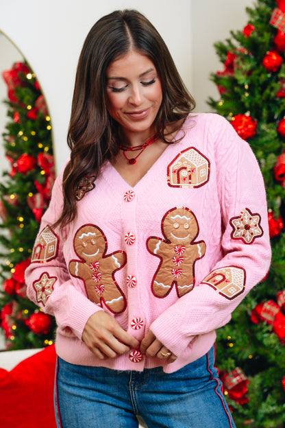 Gingerbread Dream House Cardigan
