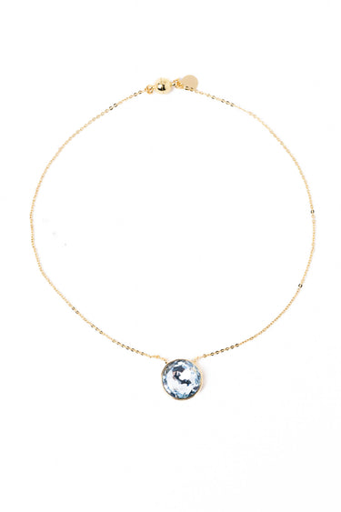 Crystal Glow Round Necklace - Air