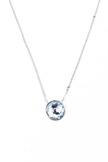 Crystal Glow Round Necklace - Air