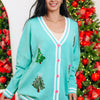 Spruced Trees Relaxed Cardigan