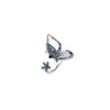 Tropical Butterfly Ring - Silver Cobalt