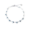 Love Me Anklet - Liquid Metallic Pearl White