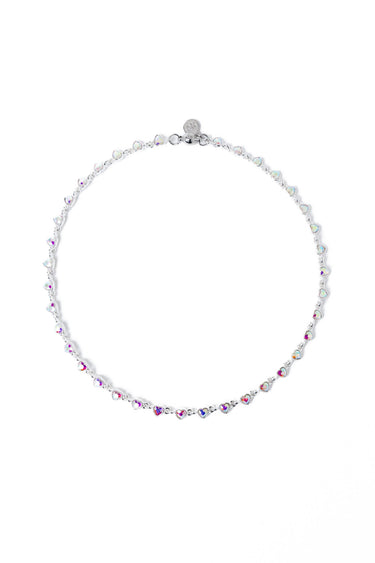Burning Love Necklace - Liquid Metallic Pearl White