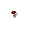 Coffee Break Square Round Ring - Metallic Linen Caramel