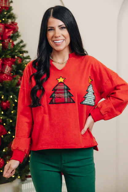 Plaid Tidings Sweatshirt