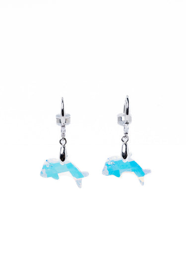 Dolphin Kiss Earrings - Snow Glow