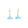 Dolphin Kiss Earrings - Snow Glow
