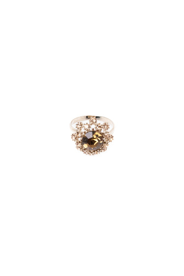 Floral Paradise Ring - Metallic Linen
