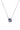 Crystal Glow Square Necklace - Mystic