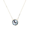 Crystal Glow Round Necklace - Moonlight Ice Blue
