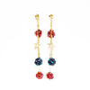 Born In The USA Earrings - Strawberry Denim
