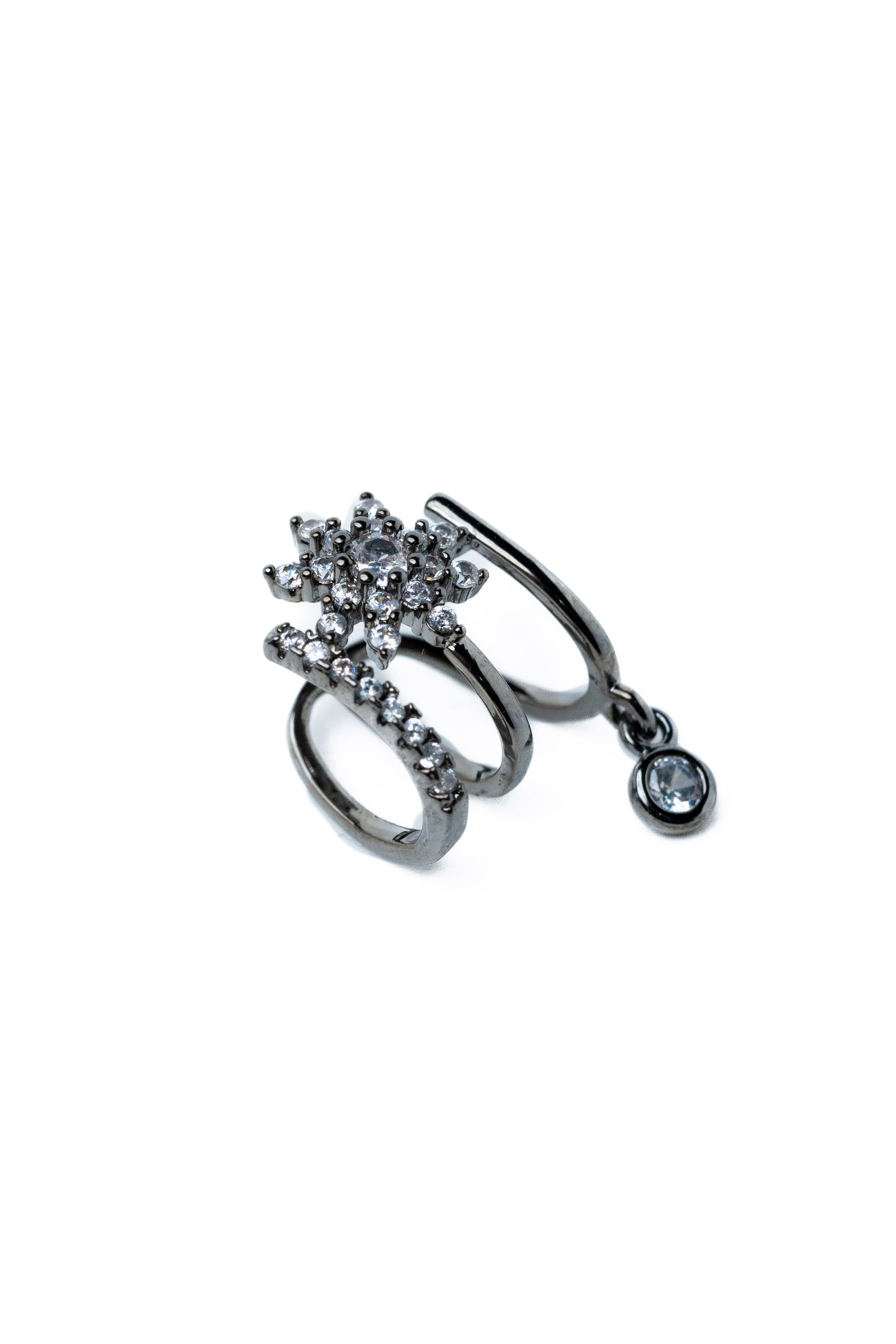 Queenie Ear Cuff - Gunmetal