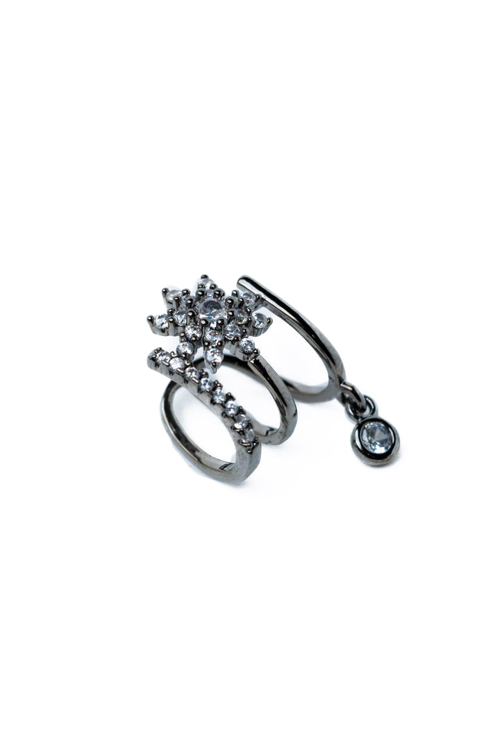 Queenie Ear Cuff - Gunmetal