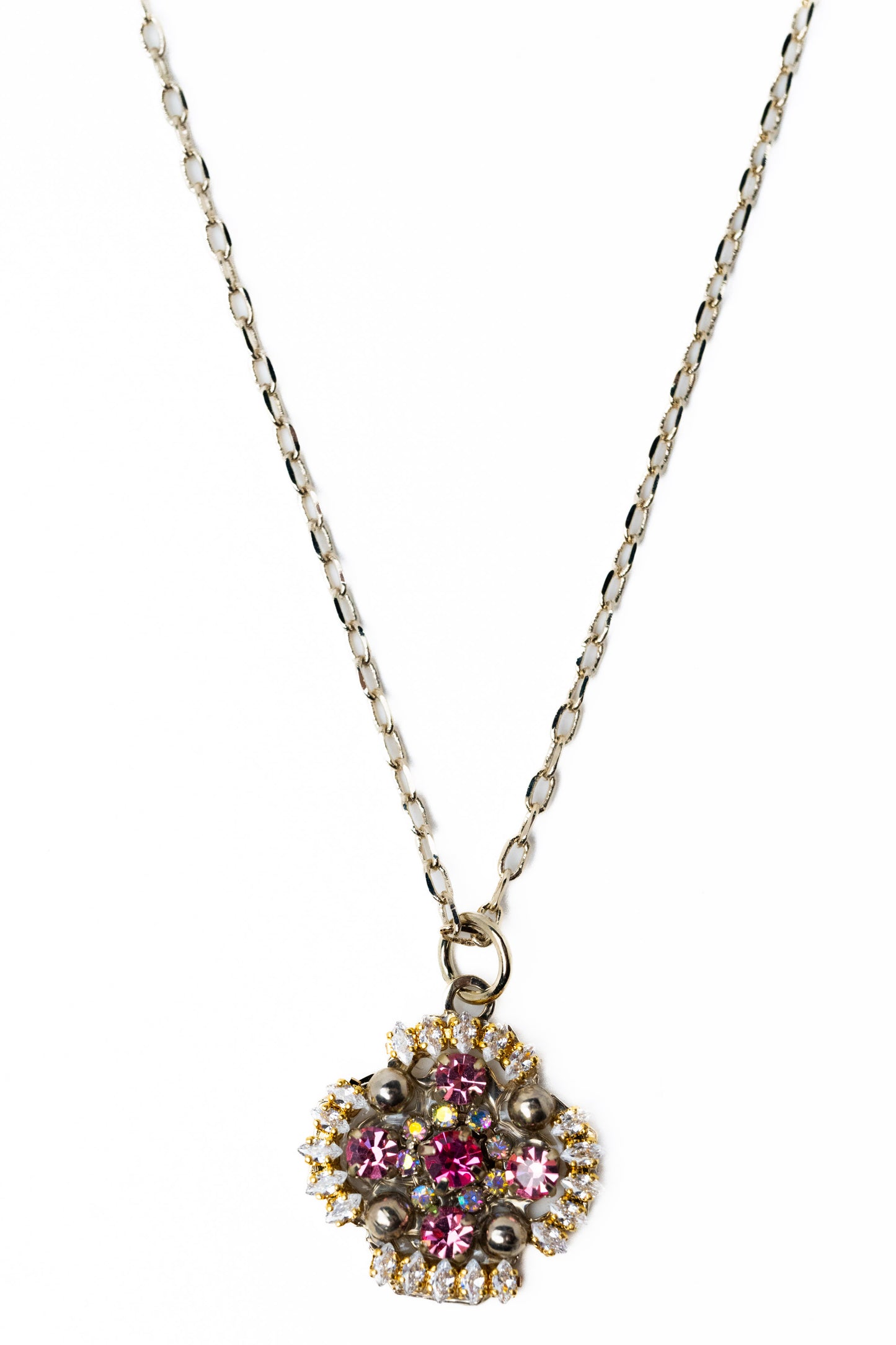 Primrose Necklace - Metallic Linen