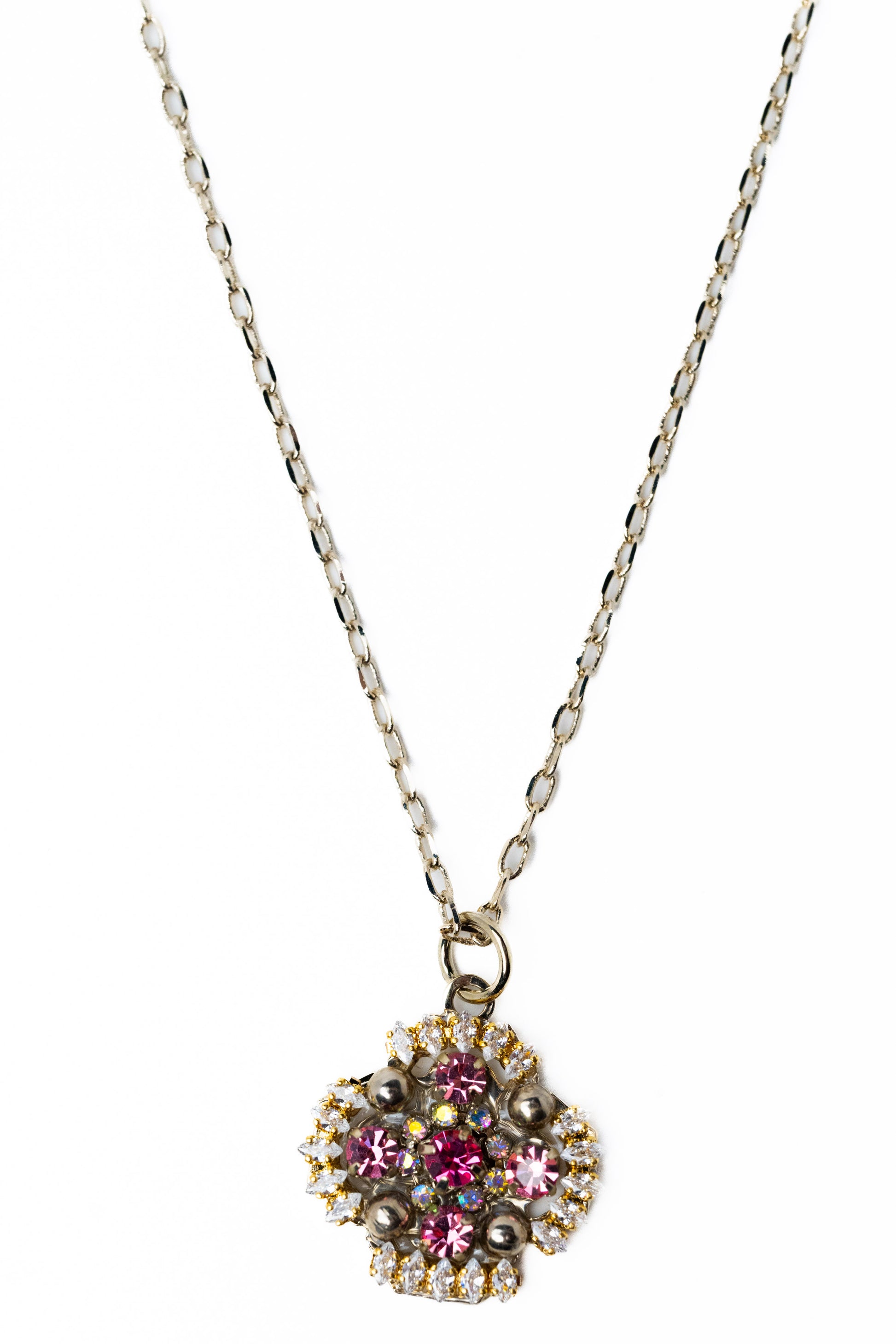 Primrose Necklace - Metallic Linen