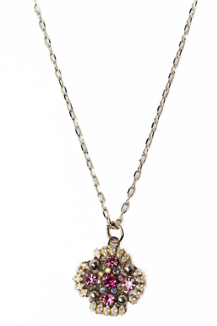 Primrose Necklace - Metallic Linen