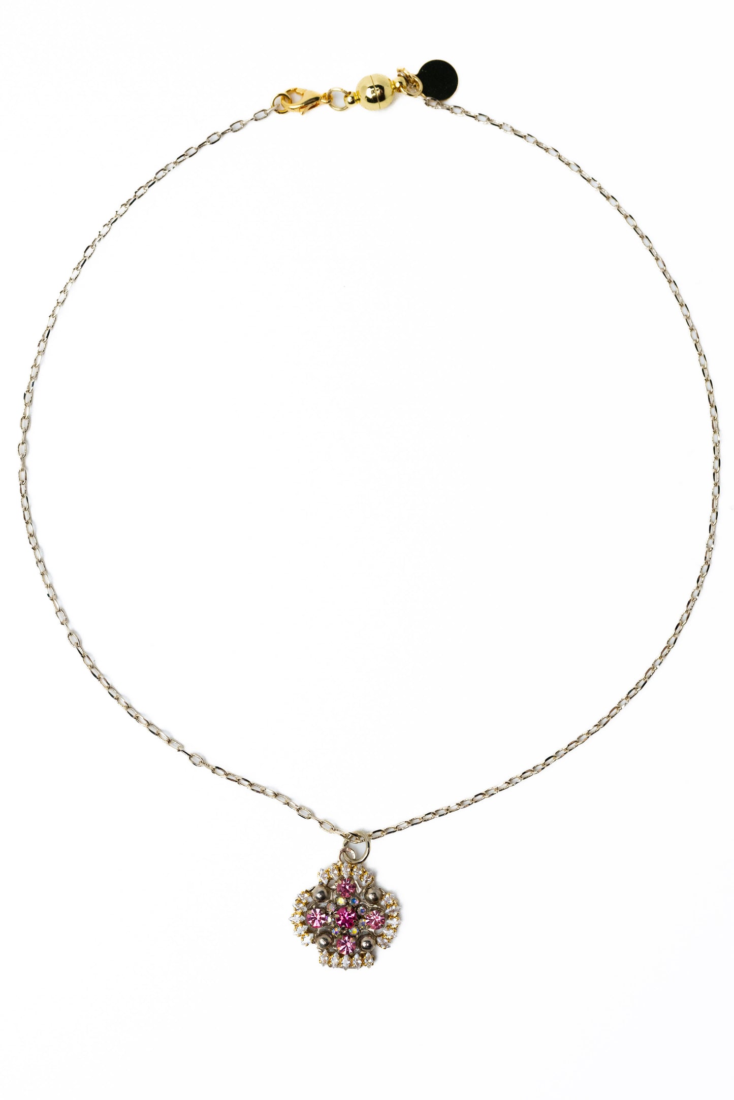 Primrose Necklace - Metallic Linen