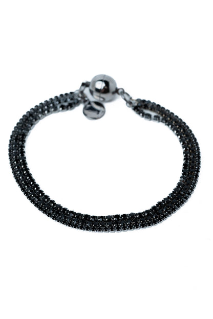Love Stitch Bracelet - Gunmetal