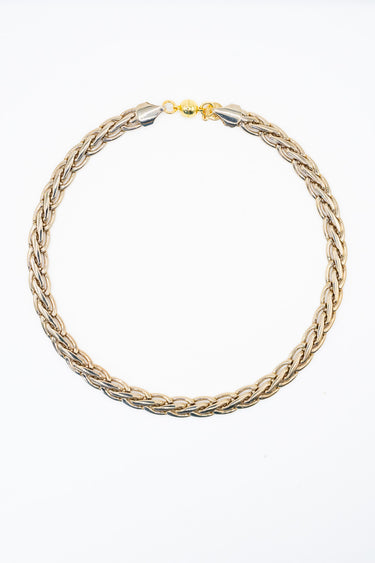 Mega Pint Beverly Hills Necklace - Metallic Linen