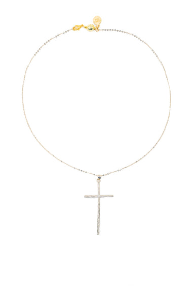 Trinity Necklace - Metallic Linen