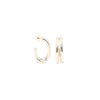 Nantucket Earrings - Metallic Linen