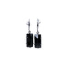 Laurel Earrings - Black Gunmetal