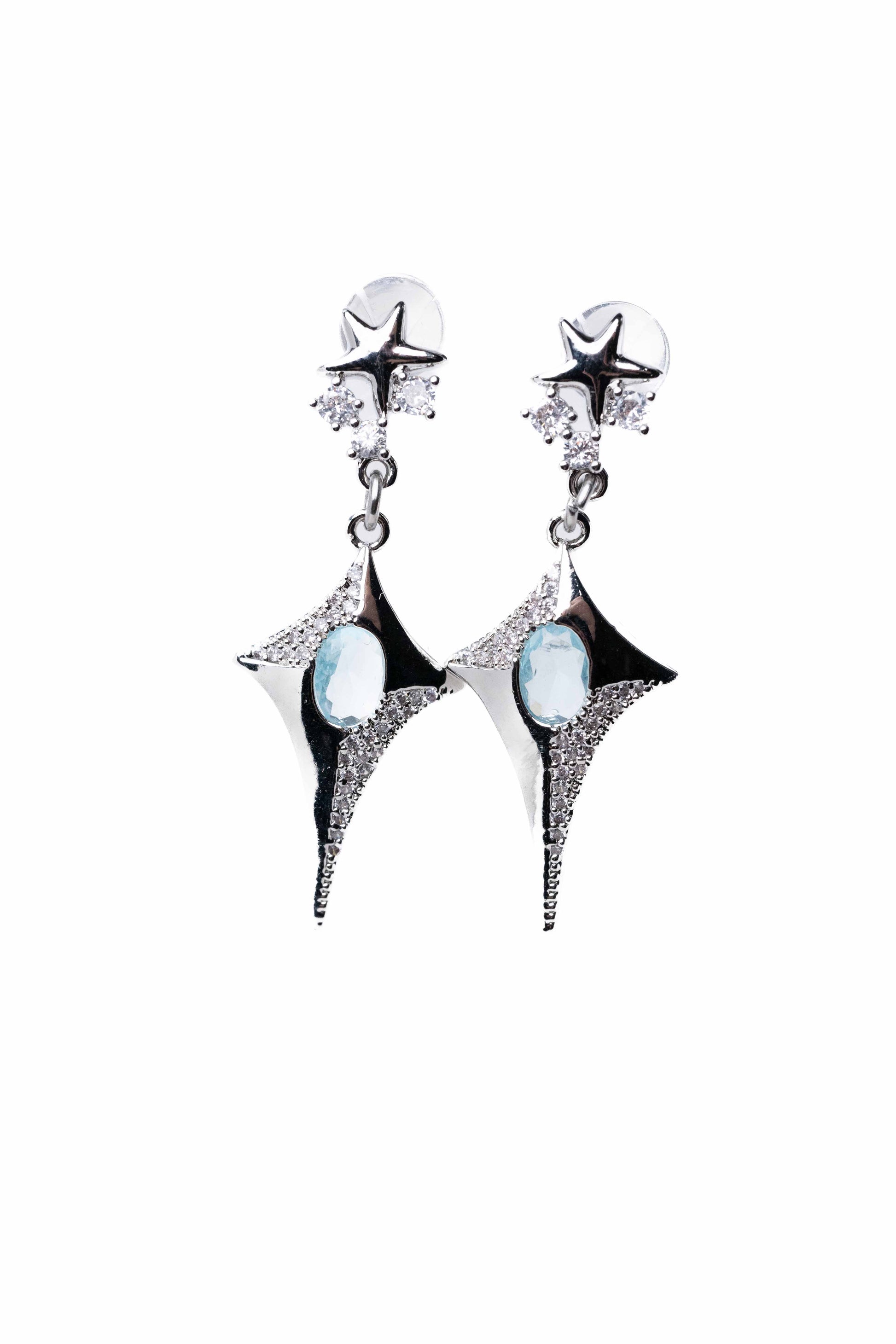 Tiny North Star Earrings