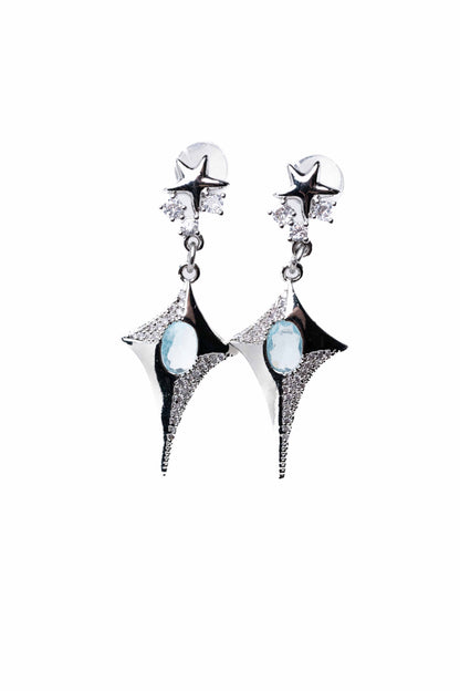 Tiny North Star Earrings