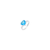 Crystal Love Ring - Silver Mermaid Blue