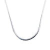 Eva Necklace - Liquid Metallic Pearl White