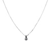 Mirror Ball Necklace - Silver Gunmetal