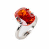 Ruby Love Oval Ring - Silver