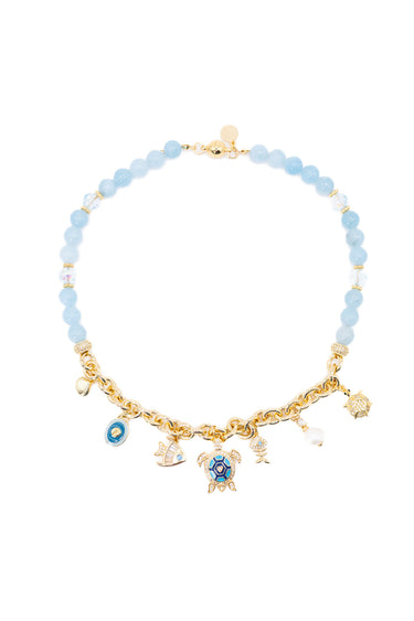 Riviera Dreams Necklace - Gold Summer Sky