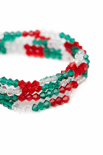 Candy Cane Twist Bracelet Set - Let's Be Merry