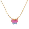 Spring Wings Necklace - Gold Sunset