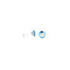 Prim Earrings Round - Silver Ocean