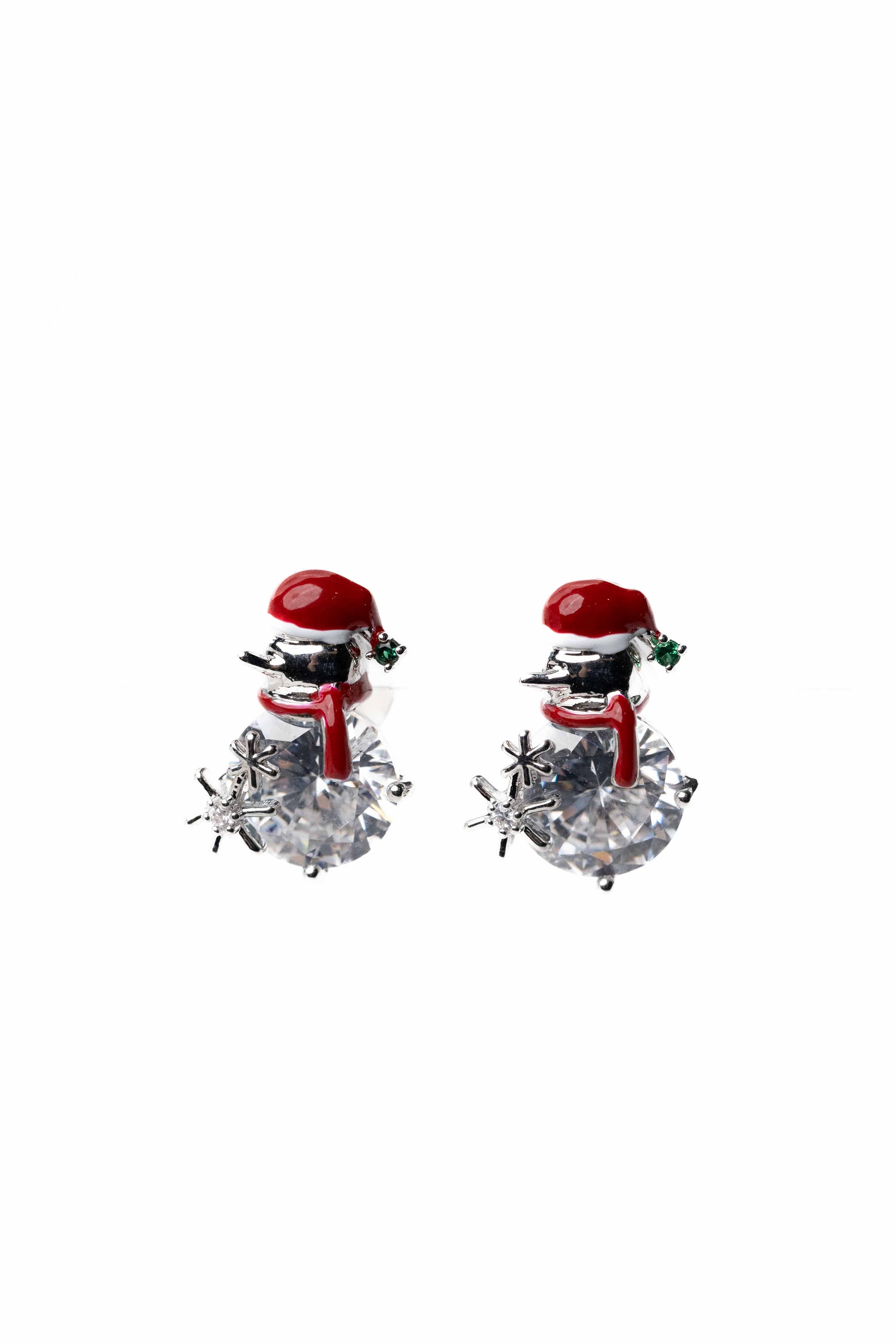 It's A Wonderful World Earrings - Snowman