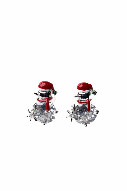 It's A Wonderful World Earrings - Snowman