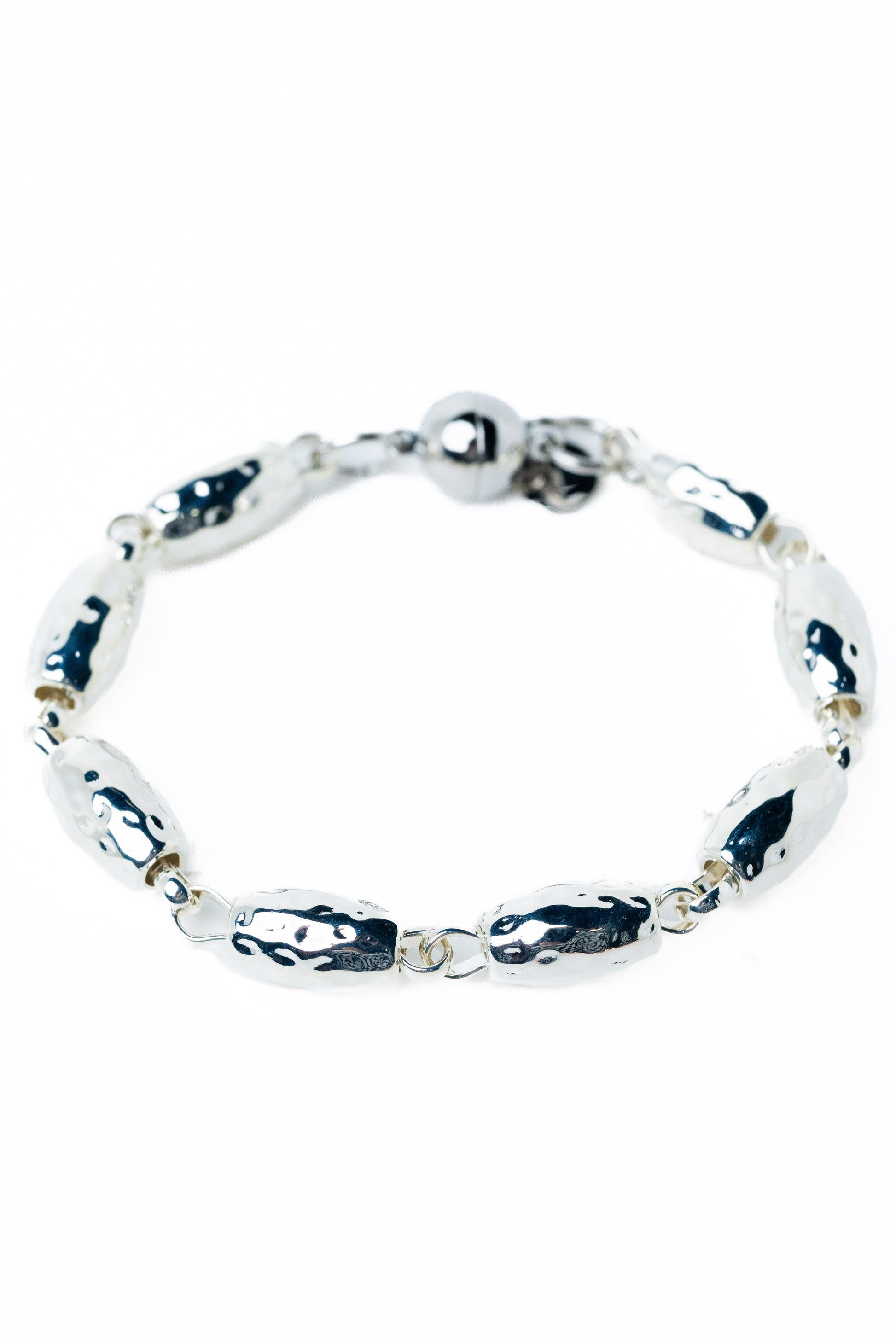 Midnight Rain Bracelet - Liquid Metallic Pearl White