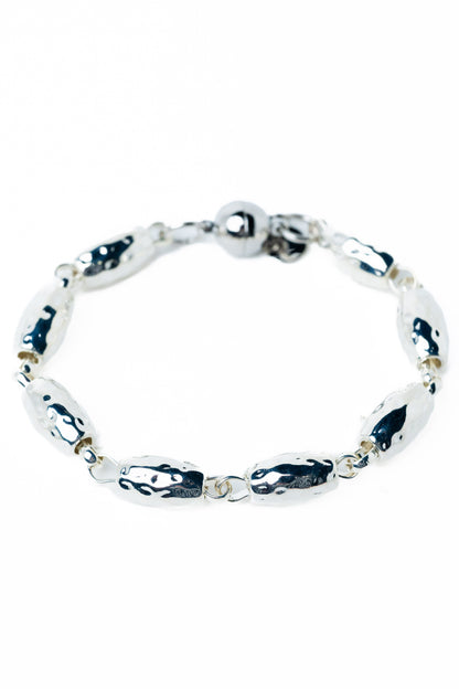 Midnight Rain Bracelet - Liquid Metallic Pearl White
