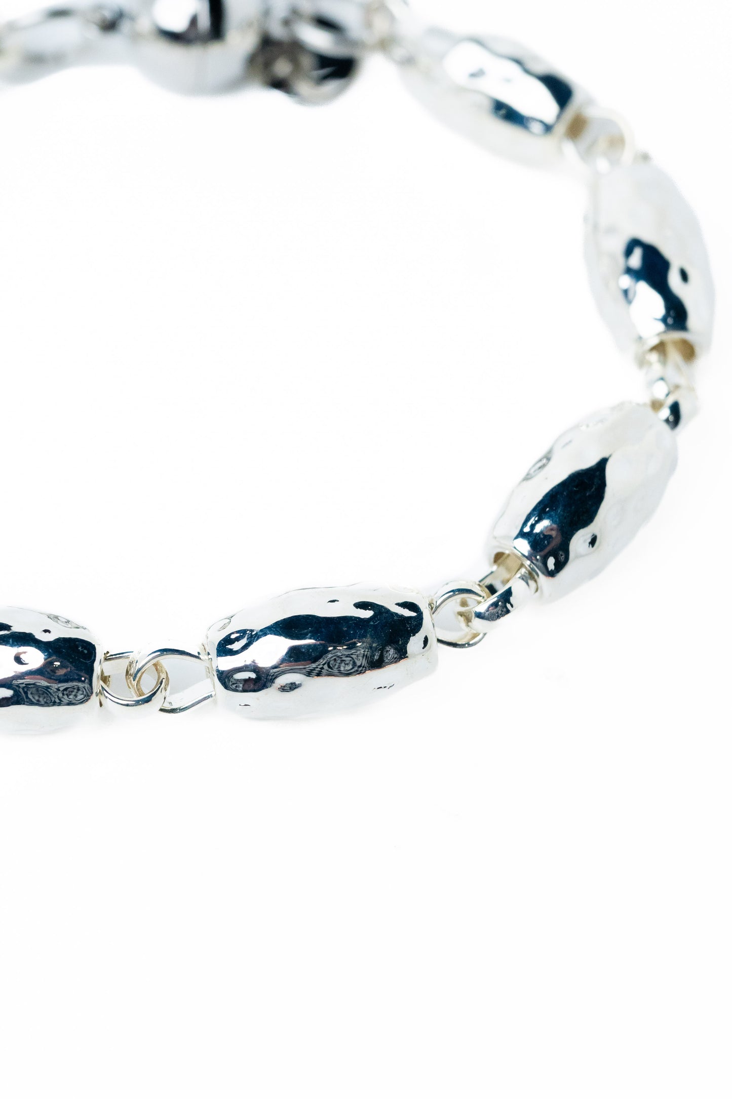 Midnight Rain Bracelet - Liquid Metallic Pearl White