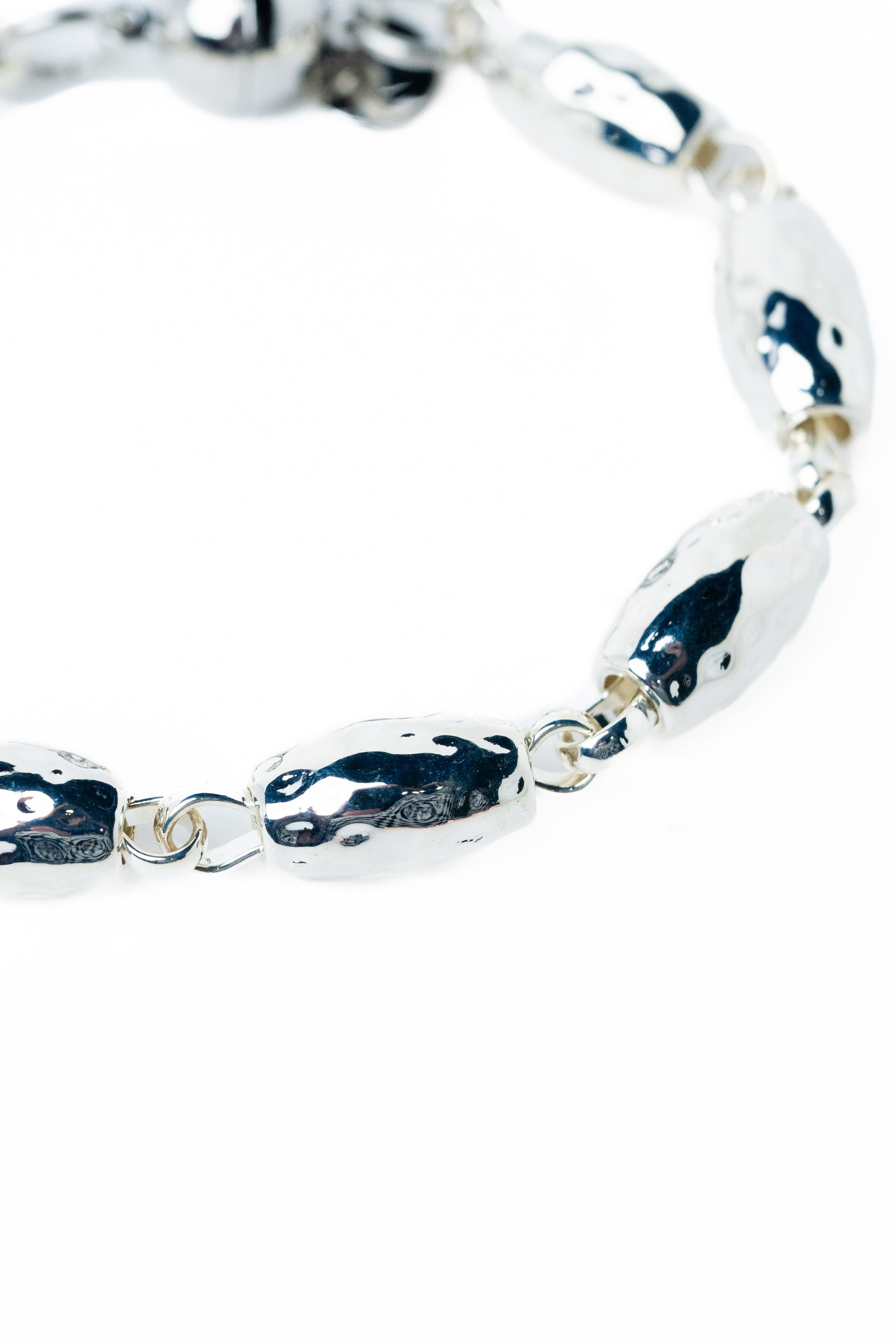 Midnight Rain Bracelet - Liquid Metallic Pearl White