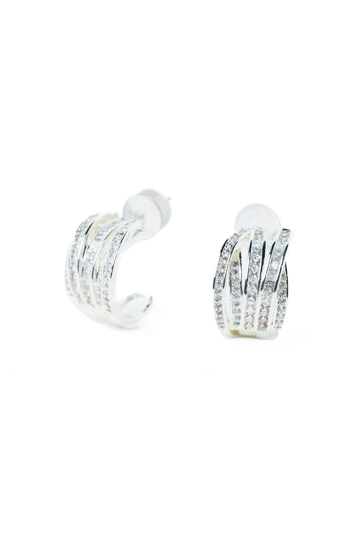 Sally Earring - Liquid Metallic Pearl White